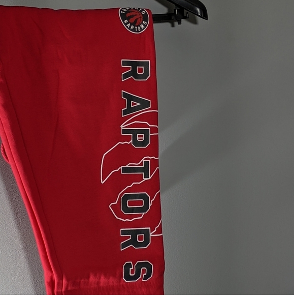 NEW Toronto Raptors Mens NBA Graphic Jogging Pant - red Large - Picture 3 of 3